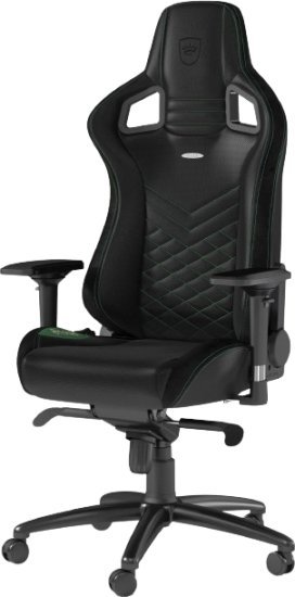 כיסא גיימינג סדרת Epic מבית Noblechairs - צבע שחור / ירוק