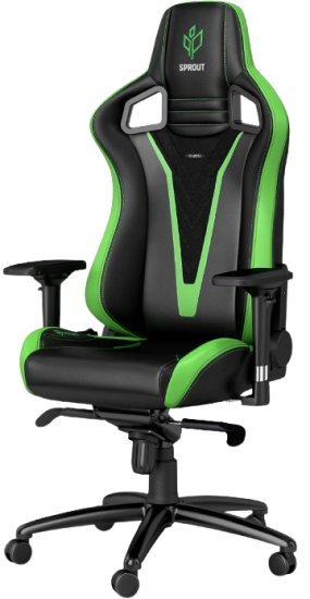 כיסא גיימינג סדרת Epic דגם Sprout מבית Noblechairs - מהדורה מיוחדת - צבע שחור / ירוק