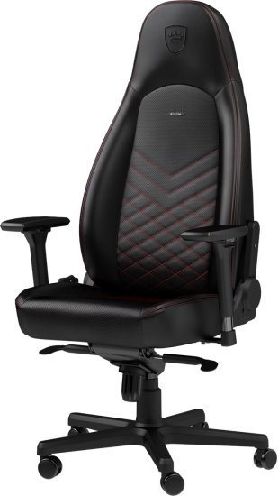 כיסא גיימינג סדרת Icon מבית Noblechairs - צבע שחור / אדום
