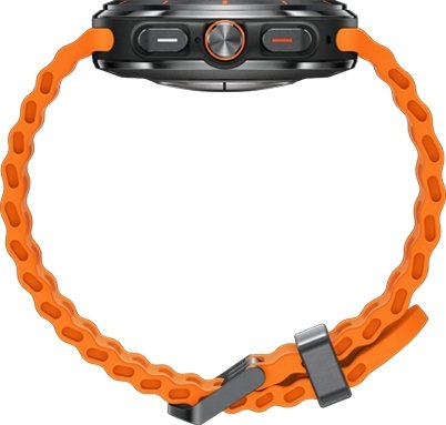 שעון חכם Samsung Galaxy Watch Ultra LTE - צבע מסגרת טיטניום אפור - צבע רצועה כתום - שנה אחריות יבואן רשמי