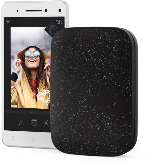 מדפסת להדפסת תמונות מיידית 2x3 אינץ' דגם Sprocket מבית HP - צבע שחור