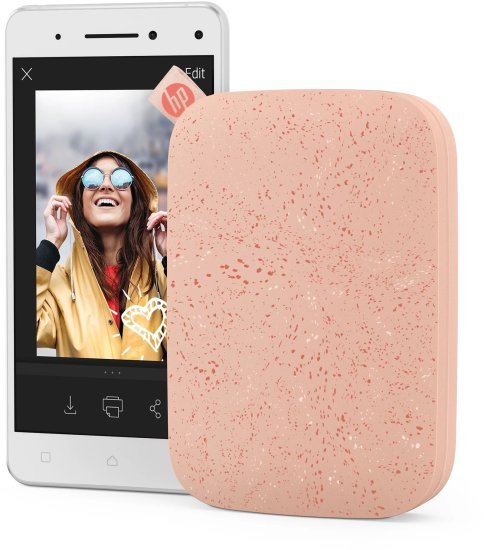 מדפסת להדפסת תמונות מיידית 2x3 אינץ' דגם Sprocket מבית HP - צבע ורוד