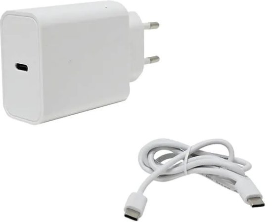 מטען קיר TYPE-C PD 30W + כבל TYPE-C מבית GPlus - לבן