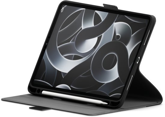 כיסוי Cygnett Tekview ל- Apple iPad Pro 12.9 Inch 18/20/21/22 / Apple iPad Air 13 Inch M2 / M3 עם אחסון ל- Apple Pencil - צבע שחור / אפור