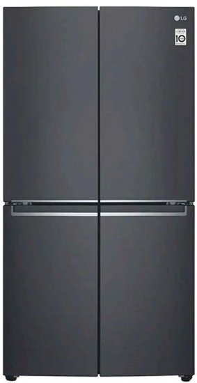 מקרר 4 דלתות מקפיא תחתון 664 ליטר LG GR-B718MB No Frost - צבע אפור כהה