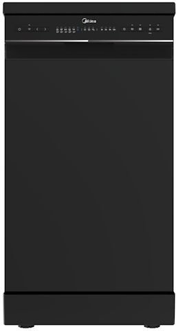 מדיח כלים צר עומד דגם WQP8-W7634C-B מבית Midea - צבע שחור