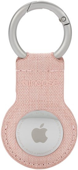מחזיק מפתחות מבד ארוג לאייר תג - Incase AirTag Woolenex Key Clip - צבע ורוד