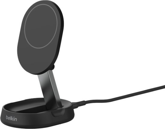 מעמד טעינה אלחוטית מגנטי ומתקפל Belkin BoostCharge Pro Qi2 15W - צבע שחור