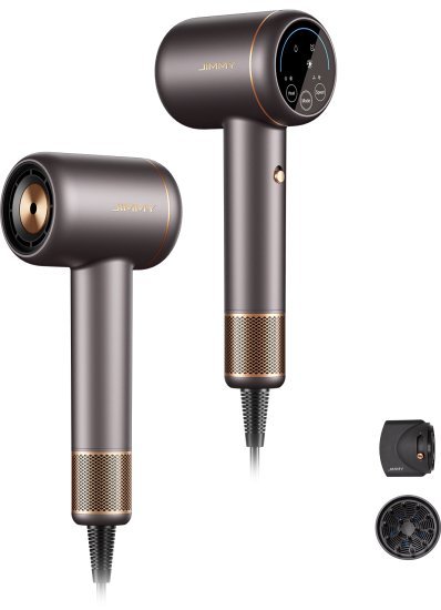 מייבש שיער Jimmy F8 Nano Ultrasonic 1600W - צבע ברונזה - שנתיים אחריות יבואן רשמי על ידי רונלייט