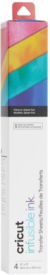 מארז 4 ניירות Infusible טרנספר Cricut - צבע Splash