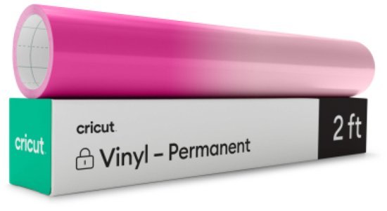 נייר ויניל בגודל 30.5X61 ס''מ מבית Cricut - משנה צבע בקור - מורוד בהיר לורוד פוקסיה