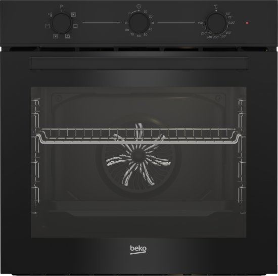 תנור בנוי 72 ליטר 6 תוכניות Beko BBIE-11100B - צבע זכוכית שחורה