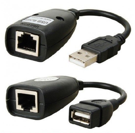 מאריך USB דרך חיבור RJ45 עד 45 מטר Gold Touch E-USB-EX