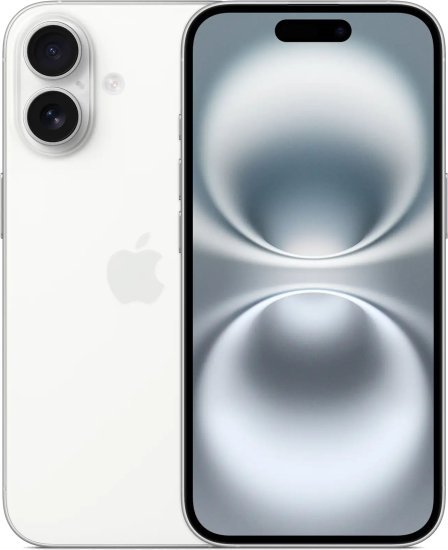 אייפון Apple iPhone 16 128GB - צבע White - שנה אחריות יבואן רשמי - ללא מטען וללא אוזניות
