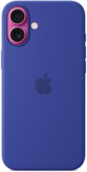 כיסוי סיליקון מקורי ל-Apple iPhone 16 Plus עם חיבור MagSafe - צבע Ultramarine