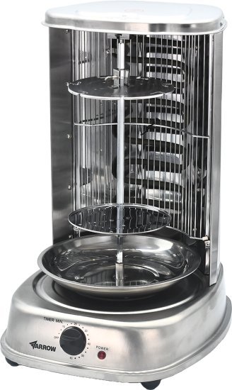 מתקן שווארמה וצלייה בייתית כולל שיפודים 2000W מבית Arrow