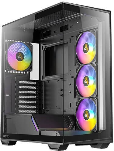 מארז מחשב ללא ספק Antec C3 ARGB ATX Mid Tower - צבע שחור