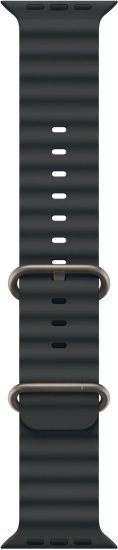רצועת Ocean Band לשעון Apple Watch 49mm צבע Black - Natural Titanium Finish - מידה One Size