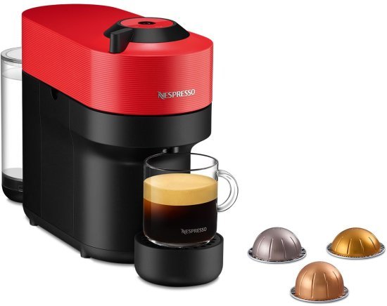 מכונת קפה Nespresso Vertuo POP - צבע אדום - שנה אחריות יבואן רשמי