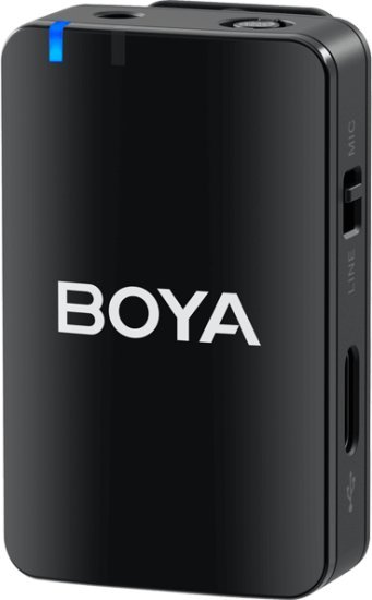 מיקרופון אלחוטי Boya BOYAMIC עם הקלטה מובנית - צבע שחור