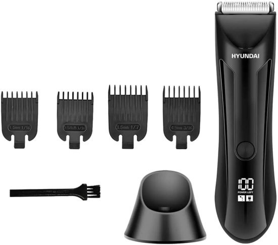 מכונת תספורת וגילוח לגוף נטענת Hyundai HAHC-5042 600mAh IPX5 5W