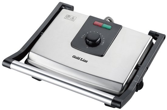 טוסטר לחיצה 2000W עם תרמוסטט דגם חללית Gold Line