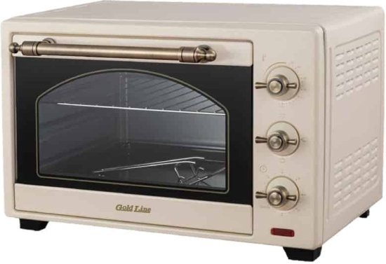 טוסטר אובן 25 ליטר 1600W דגם ATL-6625C מבית Gold Line - צבע קרם
