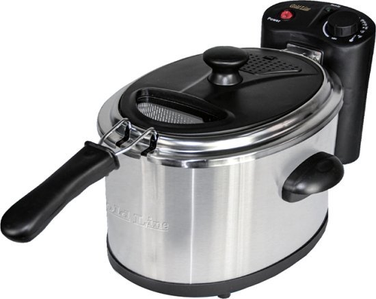 סיר טיגון נירוסטה 4 ליטר דגם ATL-9944 מבית Gold Line - צבע נירוסטה