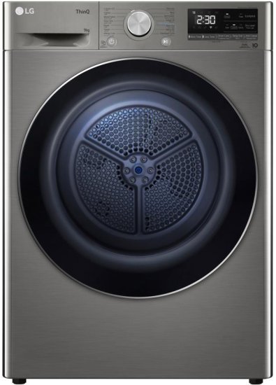 מייבש כביסה פתח חזית קונדנסור 9 ק''ג LG FD1809GB Heat Pump - צבע כסוף