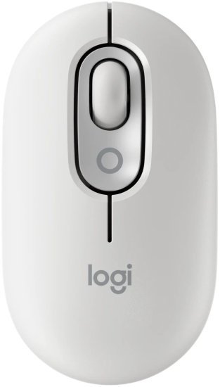 עכבר אלחוטי Logitech POP Emoji - צבע Off-White