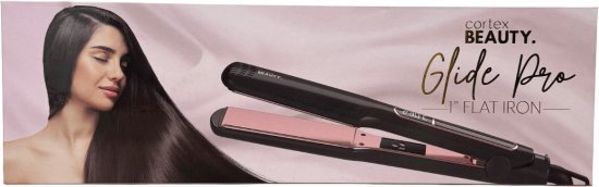 Cortex - מחליק שיער מקצועי Glide Pro - צבע שחור / ורוד