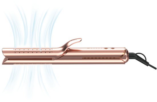 Cortex - מחליק שיער מקצועי 2 ב-1 Air Glider - צבע רוז גולד