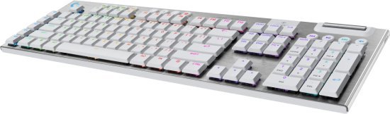 מקלדת גיימינג מכנית אלחוטית Logitech G915 X Lightspeed Low Profile - מתג Tactile - צבע לבן