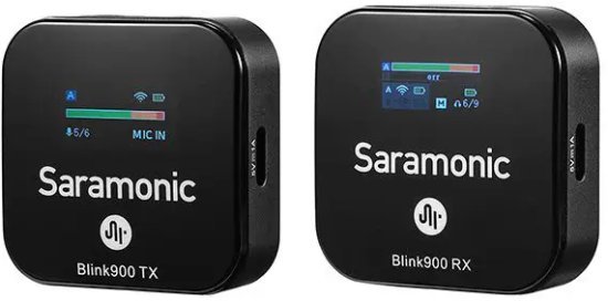 מערכת מיקרופון דש אלחוטי עם משדר ומקלט Saramonic Blink 900 B1