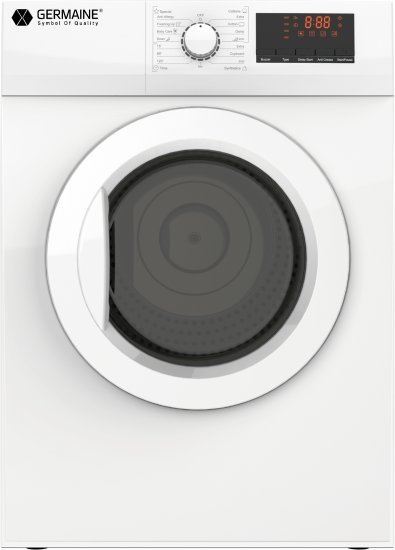 מייבש כביסה פתח חזית 7 ק''ג Germaine GM-707QW - צבע לבן