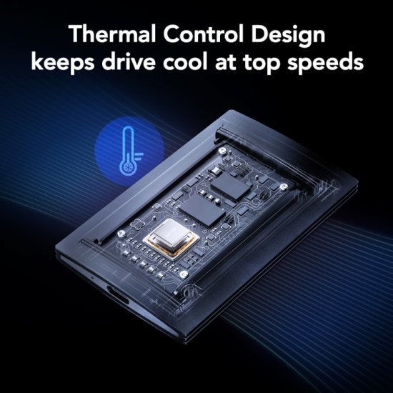 כונן SSD חיצוני נייד עם סט מגנטי דגם SL500 מבית Lexar - נפח אחסון 4TB