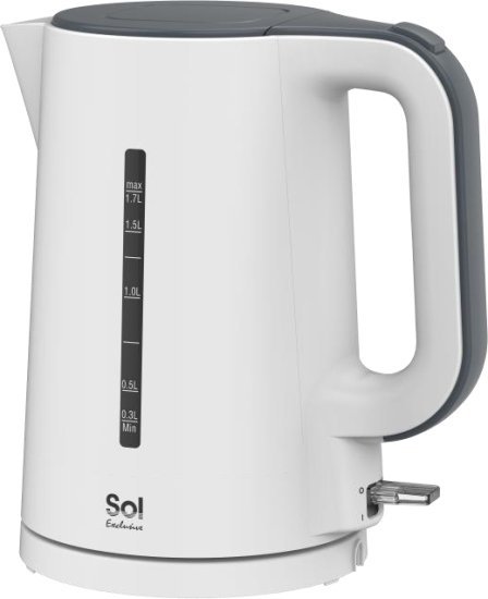 קומקום חשמלי 1.7 ליטר Sol Exclucive Strix SL-7911 2200W - צבע לבן