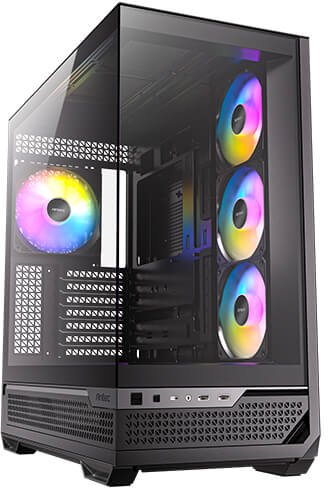 מארז מחשב ללא ספק Antec C7 ARGB ATX Mid Tower - צבע שחור