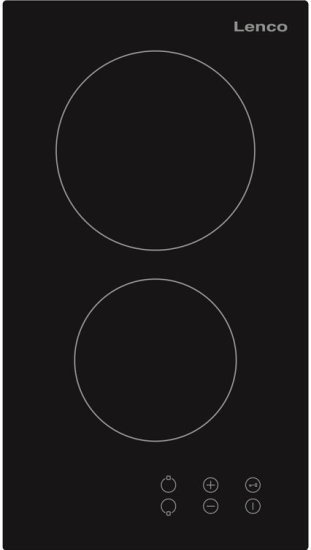 כיריים קרמיות 2 משטחי חימום 30 ס''מ Lenco LCH-T3024V 3000W - צבע שחור