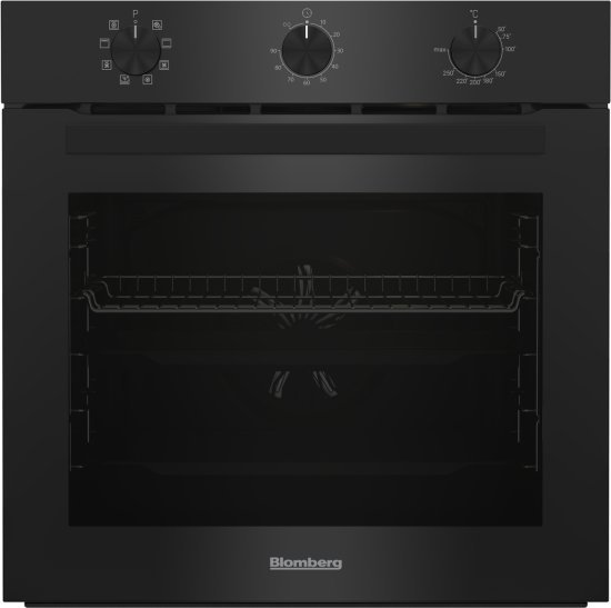 תנור בנוי 72 ליטר 8 תוכניות Blomberg ROEN8005BIL - זכוכית שחורה
