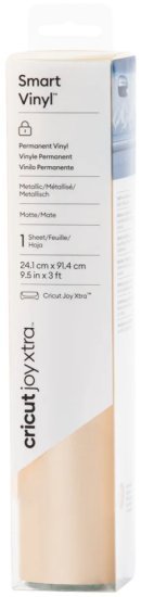 נייר Smart Vinyl פרמננט בגודל 24.1x91.4 ס''מ עבור מכונת Joy Xtra מבית Cricut - צבע שמפניה