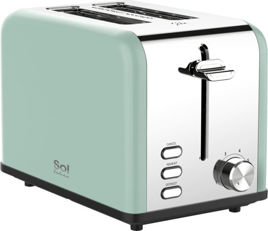 מצנם 2 פרוסות Sol Exclucive SL-7508 815W - צבע ירוק