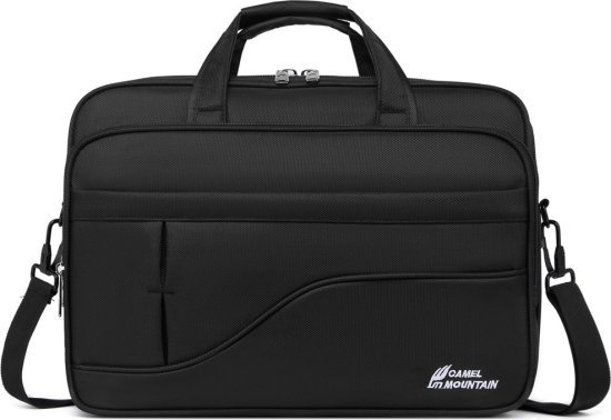 תיק צד למחשב נייד בגודל 16 אינץ' דגם The Cosmos Elite מבית Camel Mountain - צבע שחור