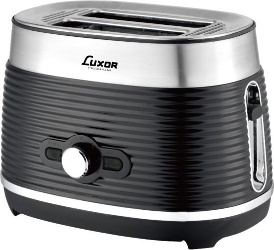 מצנם 2 פרוסות 970W דגם ST-827 מבית Luxor - שחור / נירוסטה