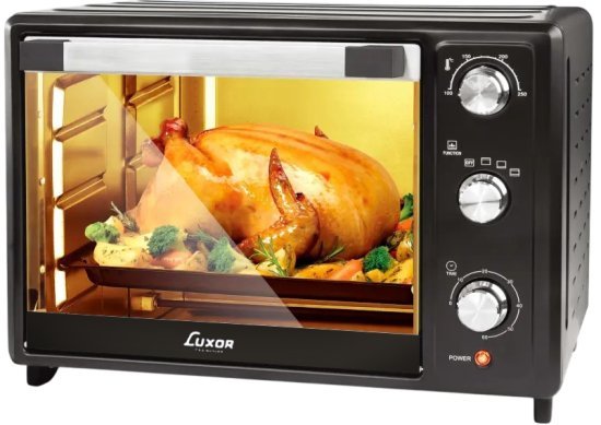 טוסטר אובן 35 ליטר 1600W דגם TO-35 מבית Luxor - צבע שחור
