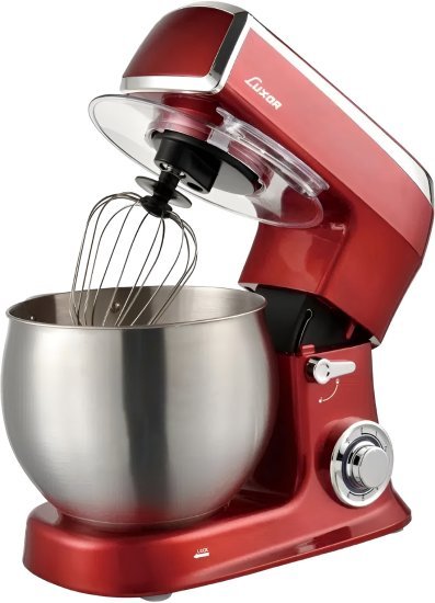 מיקסר מקצועי 8.5 ליטר 1500W בעל 6 מהירויות דגם AHY-266 מבית Luxor - צבע אדום