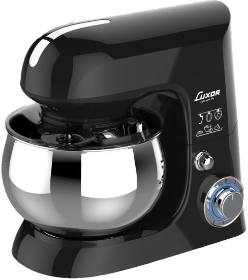 מיקסר מקצועי 5 ליטר 1300W בעל 6 מהירויות דגם AHY-637 מבית Luxor - צבע שחור