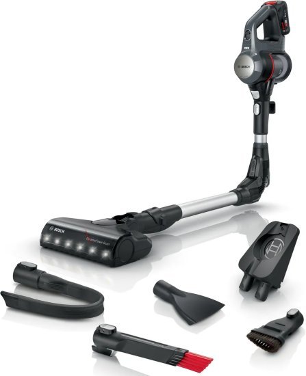 שואב אבק אלחוטי עם מוט גמיש Bosch Unlimited Serie 7 BCS711A 18V - צבע אפור גרפיט - כולל מטען וסוללת 18V 3.0Ah - שנתיים אחריות יבואן רשמי BSH