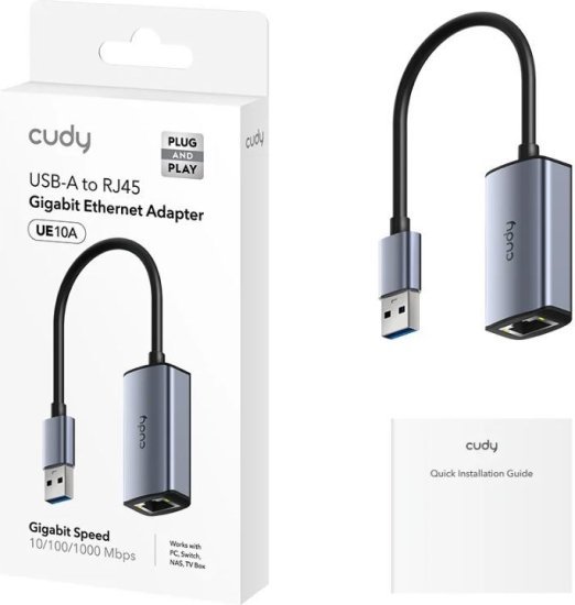 מתאם Gigabit Ethernet כבל USB-A ל-RJ45 מבית Cudy