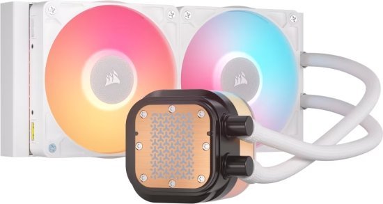 קירור נוזלי למעבד Corsair iCUE LINK Titan RGB RX 240mm LCD - צבע לבן